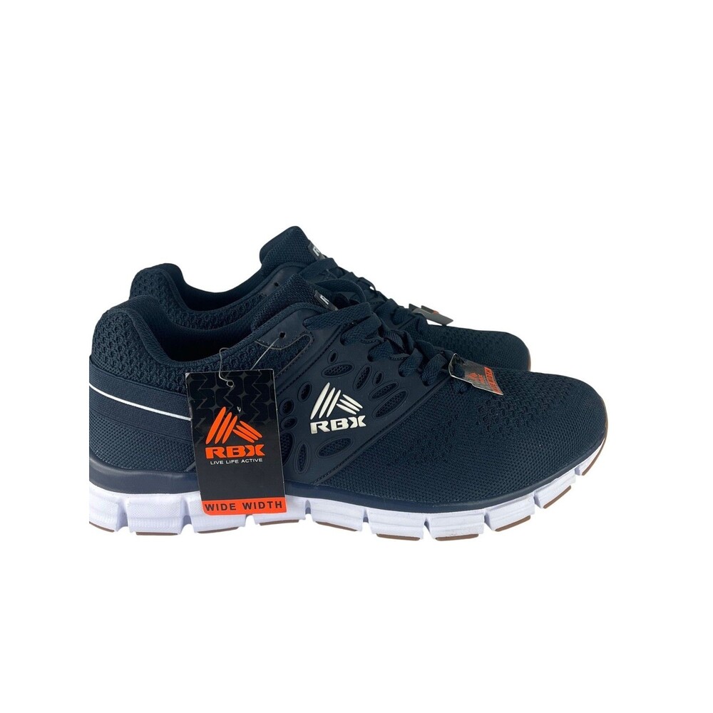 RBX Unisex Athletic Sneakers Navy Size 12 Wide Knit Walking Shoes